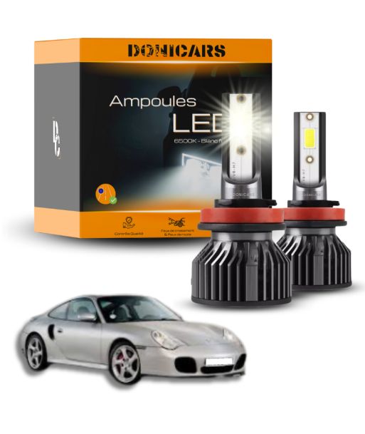 Pack Ampoules LED H7 Porsche 911 (996) (1997 à 2004)  - Kit LED Feux de Croisement Lenticulaire du meilleur 