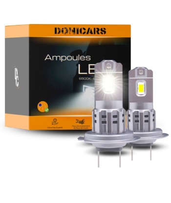 Pack Ampoules LED H7 pour éclairage avant - Kit LED type Halogène Amélioration de cerveau avec