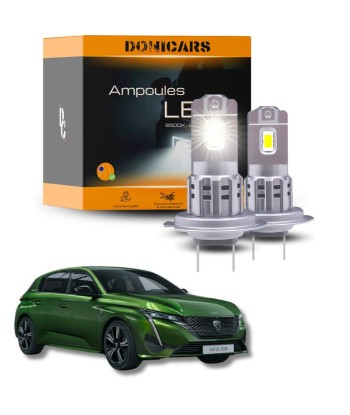 Pack Ampoules LED H7 Peugeot 308 II (2013 à 2023) - Kit LED Type Halogène À commander