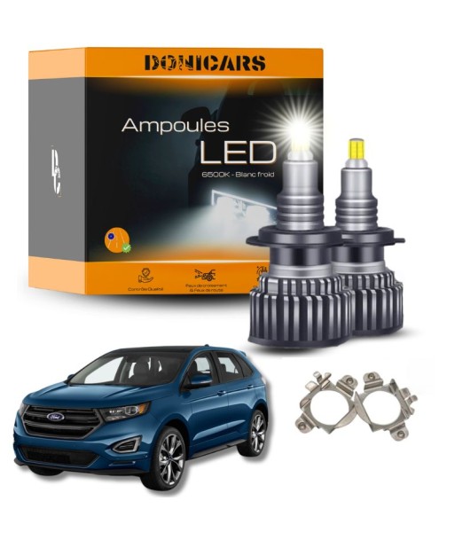 Ampoules LED H7 Ford Edge 2 (2015 à 2020) - Kit LED Feux Avants Lenticulaire + Adaptateurs Toutes les collections ici