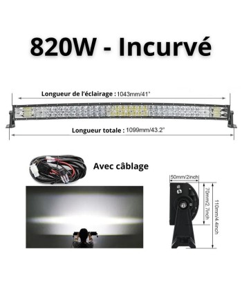 Barre LED 620W Blanc pour 4x4, Camion, Quad et Voiture - Rampe LED Haute Puissance & Longue Portée Dans la société mordern