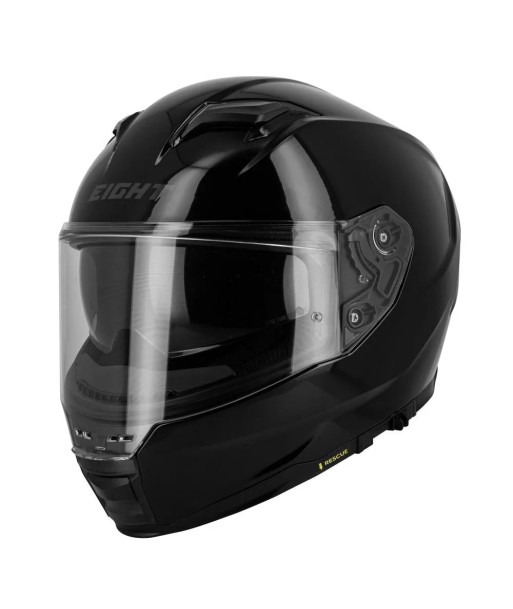 Gelber Motorrad-Integralhelm ou a consommer sur place