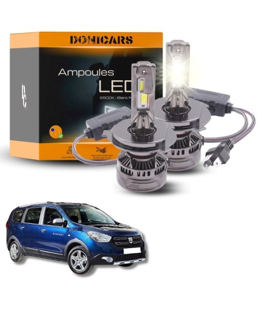 Pack Ampoules LED H4 140W Canbus - Dacia Lodgy (2012 à 2021) commande en ligne