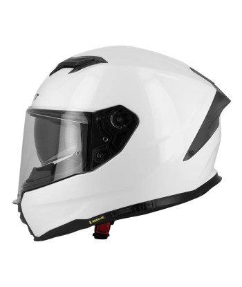 Gelber Motorrad-Integralhelm le concept de la Pate a emporter 