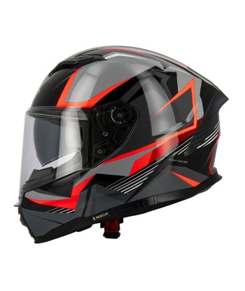 Gelber Motorrad-Integralhelm Voir les baskets