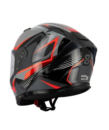 Gelber Motorrad-Integralhelm Voir les baskets