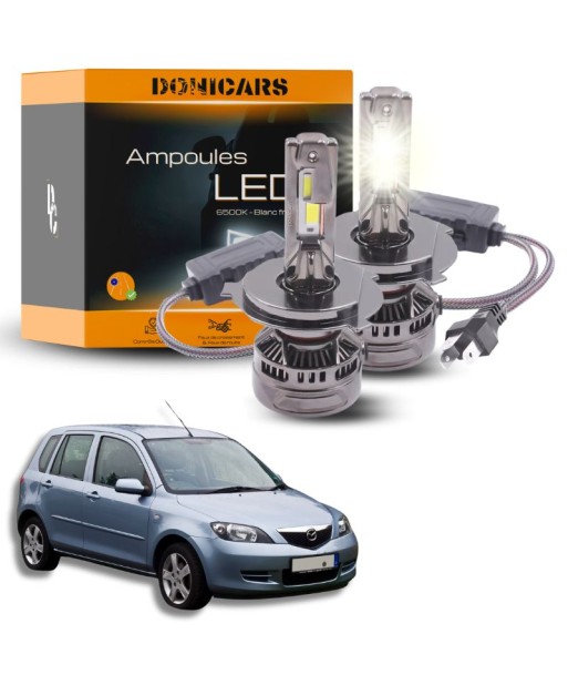 Pack Ampoules LED H4 140W Canbus - Mazda 2 phase 1 (2003 à 2007) livraison et retour toujours gratuits