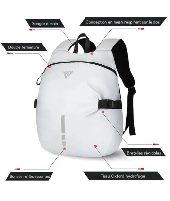 Motorradhelm-Rucksack – RS-Pack™ s'inspire de l'anatomie humaine