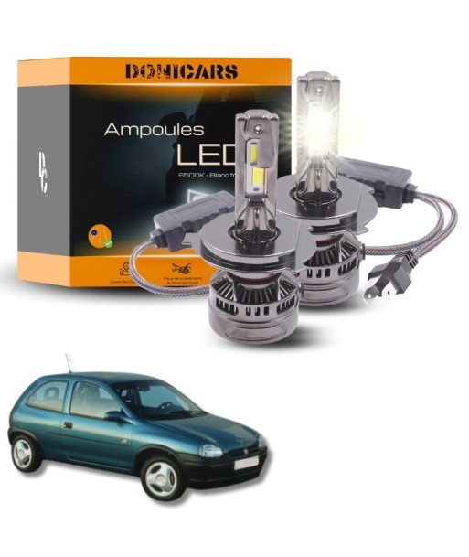 Pack Ampoules LED H4 140W Canbus - Opel Corsa B (1993 à 2000) Véritable concentré