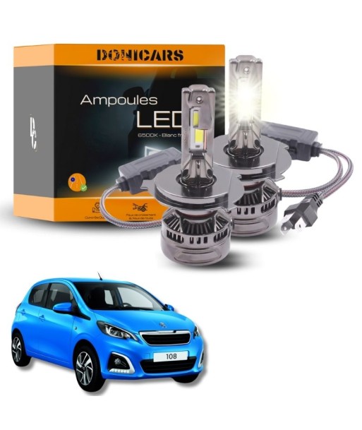 Pack Ampoules LED H4 140W Canbus - Peugeot 108 (2014 à 2021) la livraison gratuite