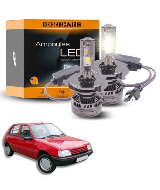 Pack Ampoules LED H4 140W Canbus - Peugeot 205 (1986 à 1998) français