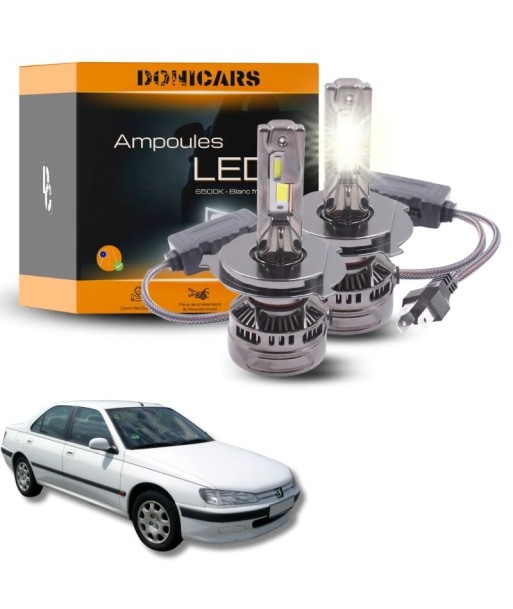 Pack Ampoules LED H4 140W Canbus - Peugeot 406 (1995 à 2004)  Feux de croisement et feux de route plus qu'un jeu 