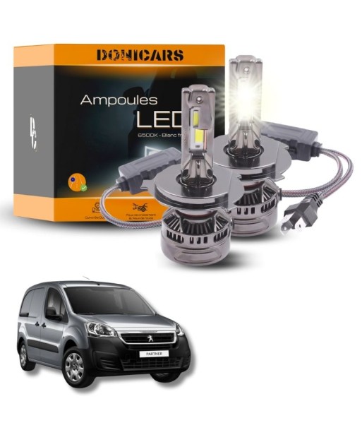 Pack Ampoules LED H4 140W Canbus - Peugeot Partner II (2008 à 2018) offre 