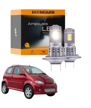 Pack Ampoules LED H7 pour JDM Abaca (2008 à 2014) "Type Halogène" 80W - Phares Avants JDM Livraison rapide