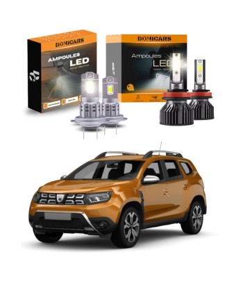 Pack Ampoules LED Complet pour Dacia Duster 2 (2018 à 2024) - Feux de Croisement + Feux de Route Profitez des Offres !