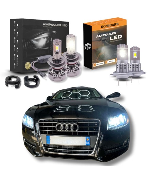 Pack Complet Ampoules LED Audi A5 8T Coupé (2007 à 2016) - Feux de croisement + feux de route hantent personnes