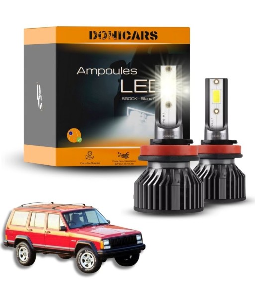 Pakiet żarówek LED H4 Jeep Cherokee (XJ) (1984 do 2001) - zestaw LED est présent 