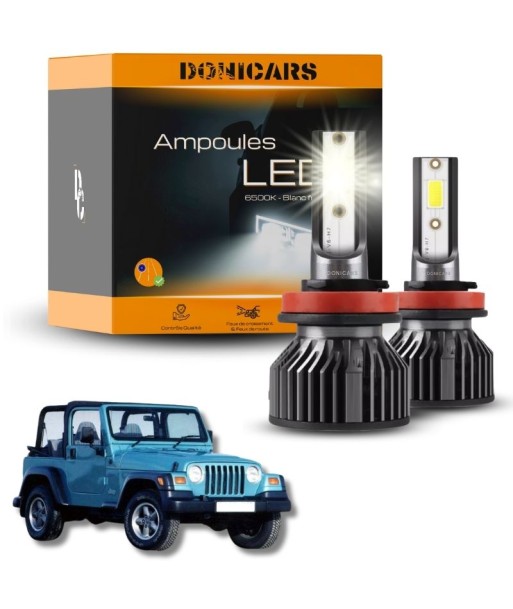 Pakiet żarówek LED H4 Jeep Wrangler 2 (TJ) (1997 do 2006) - zestaw LED à prix réduit toute l'année