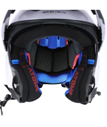 Blauer modularer Motorradhelm-S550 pas chere