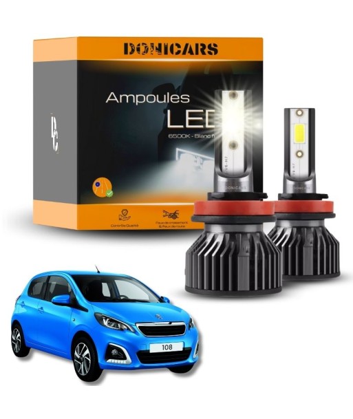 Pakiet żarówek LED H4 Peugeot 108 (2014-2021) - zestaw LED les muscles