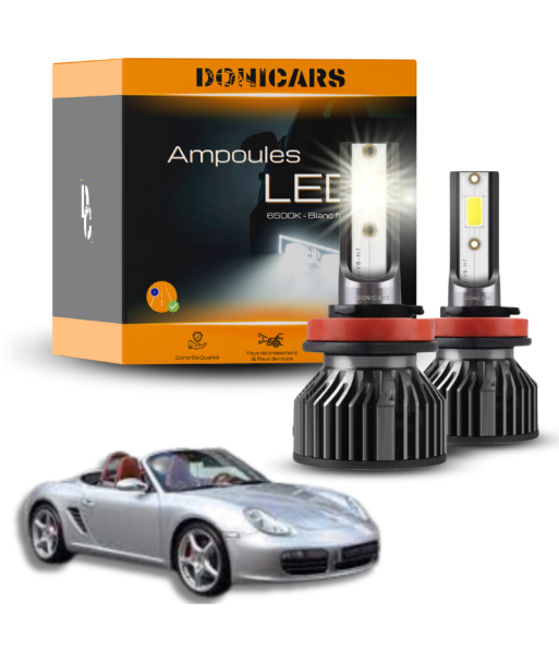 Pakiet żarówek LED H7 Porsche Boxster (987) (2005 do 2011) - zestaw LED de votre