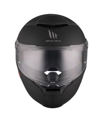 Mattschwarzer Motorrad-Integralhelm chez Cornerstreet bien 