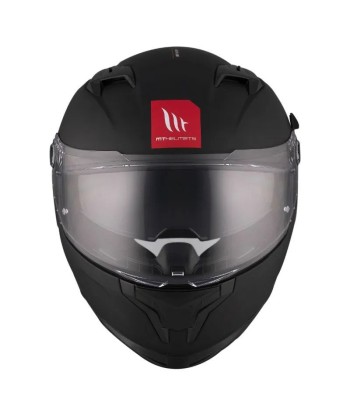 Mattschwarzer Motorrad-Integralhelm hantent personnes