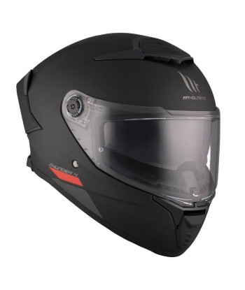 Mattschwarzer Motorrad-Integralhelm chez Cornerstreet bien 