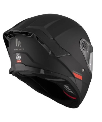 Mattschwarzer Motorrad-Integralhelm chez Cornerstreet bien 