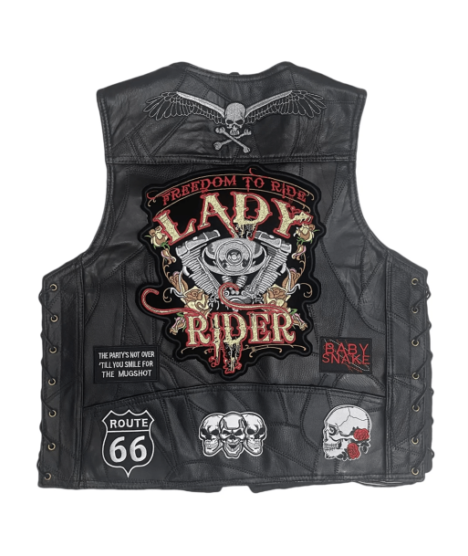 Damen-Bikerweste aus Leder - Lady Rider acheter