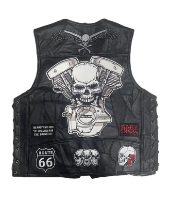 Bikerweste aus Leder - VROD SKULL En savoir plus