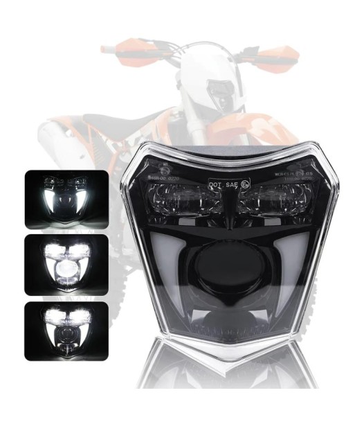 ECE-LED-Scheinwerfer für KTM 690 SMC / R XDure SW3 – mechanischer LED-Ersatz für Motorräder Faites des économies