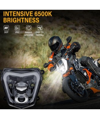 LED-Motorradscheinwerfer KTM Duke 690 | 2012-2019 | Gegenstück de l' environnement