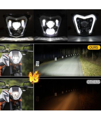 LED-Motorradscheinwerfer KTM Duke 690 | 2012-2019 | Gegenstück de l' environnement